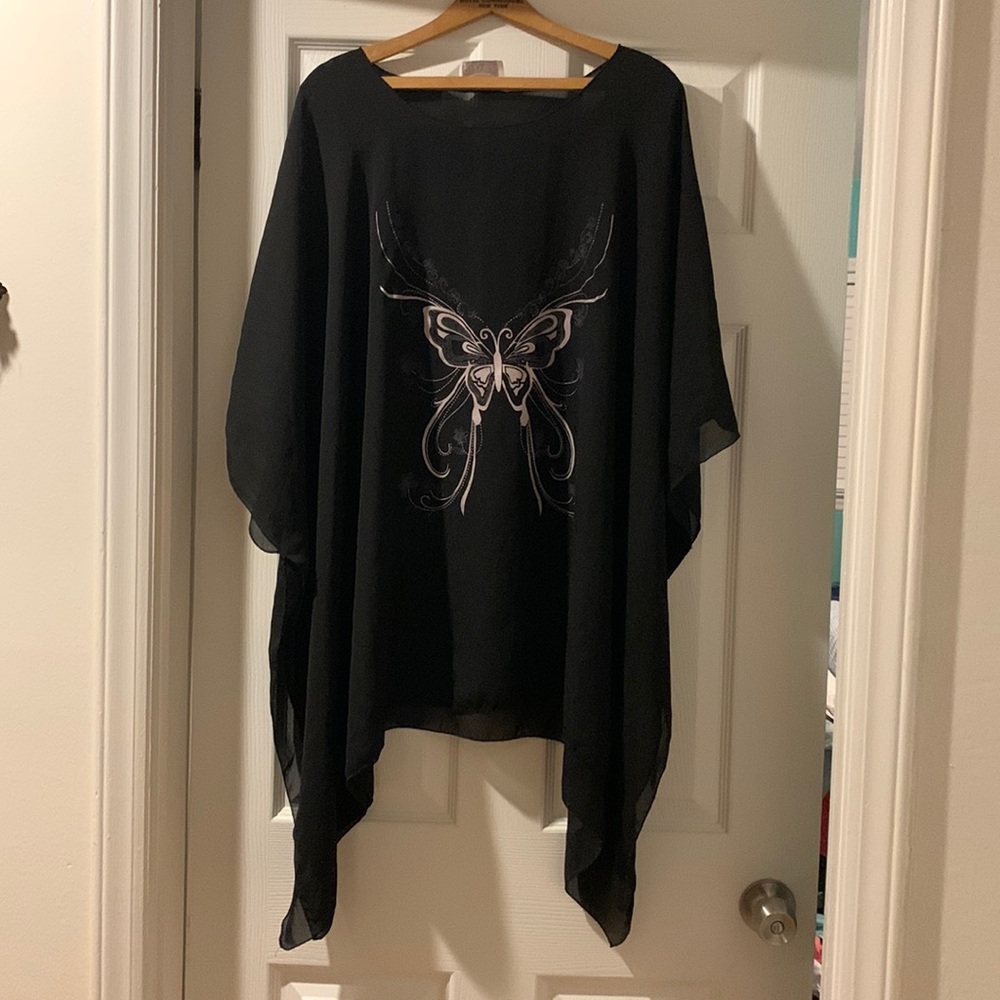 Cover Me butterfly bathing suit cover up size One size